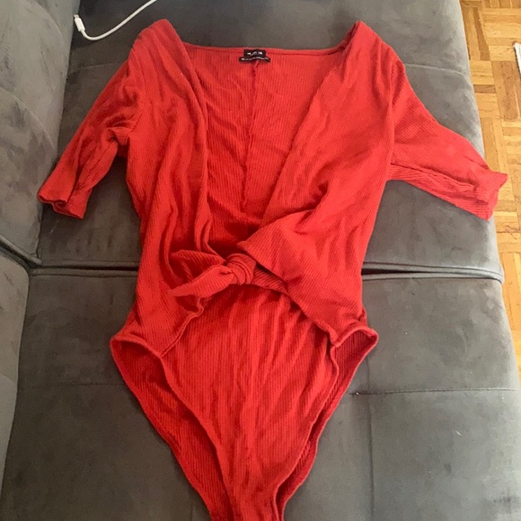 Urban Outfitters Tops - Urban Outfitters - tie front body suit